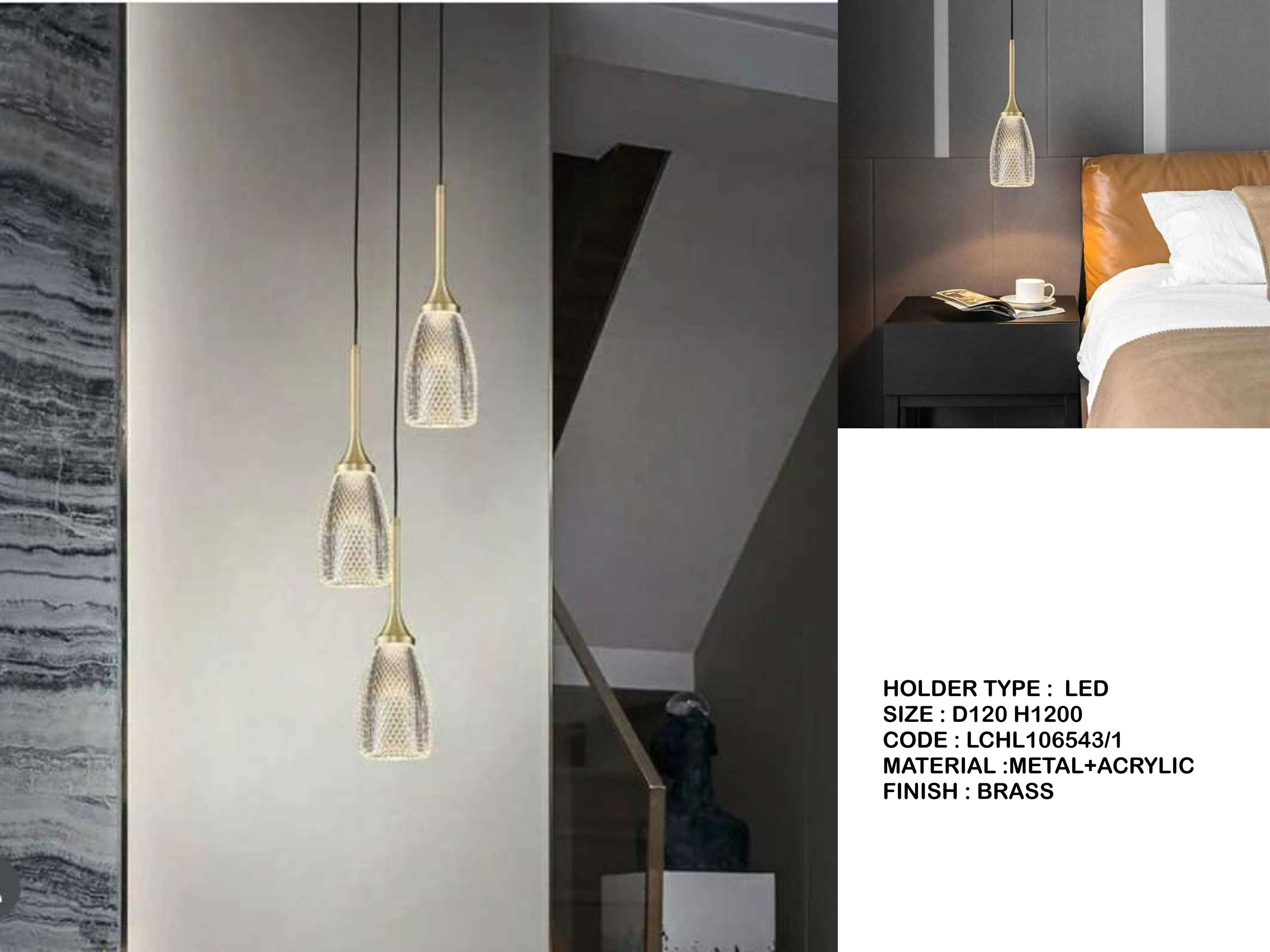 Beyond Lights - Brass Pendant Light- LCHL